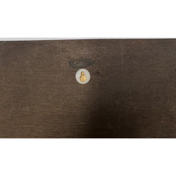 Vtg Enamel on Embossed Copper Village Mounted Autumn Fall Picture Wall Art - Picture 10 of 11